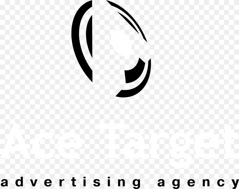Ace Target Logo Black And White Calligraphy, Lighting, Astronomy, Moon, Nature Free Transparent Png