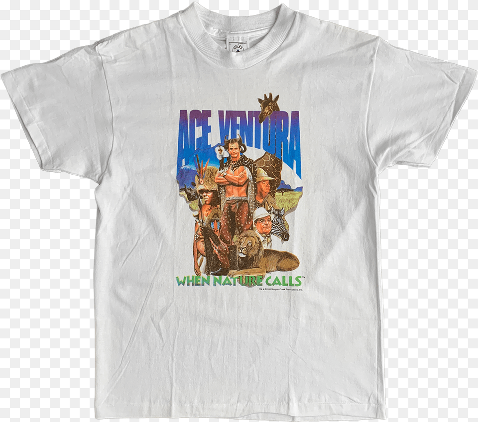 Ace Ventura When Nature Calls, Clothing, T-shirt, Person, Shirt Free Png Download