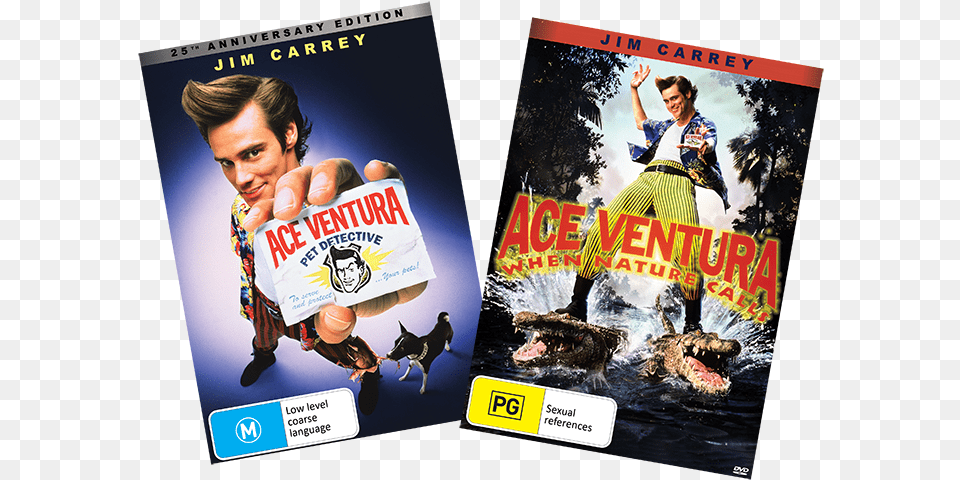 Ace Ventura When Nature Calls Vhs Ebay, Advertisement, Poster, Adult, Person Png