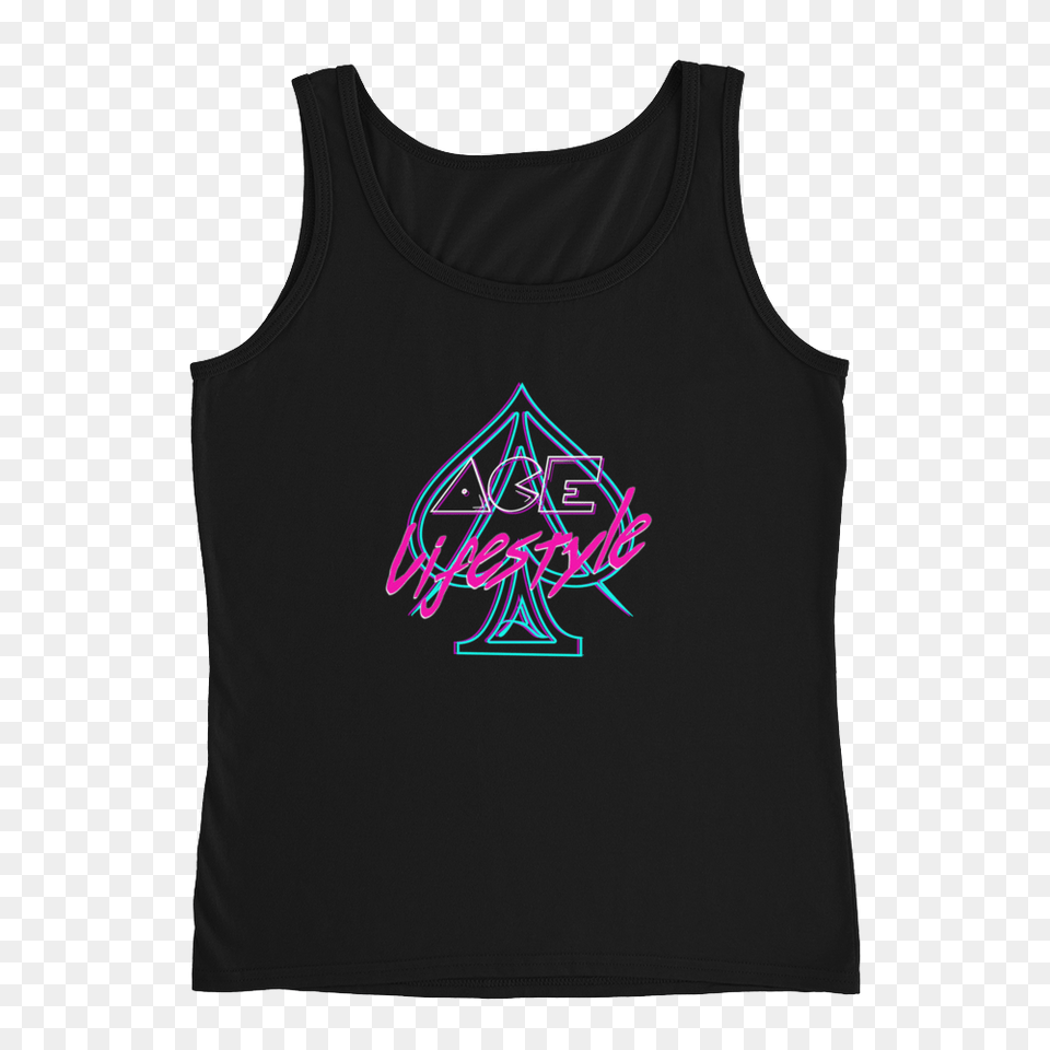 Ace Womens Neon Lights Tank Ace Lifestyle Llc, Clothing, Tank Top, T-shirt Png Image
