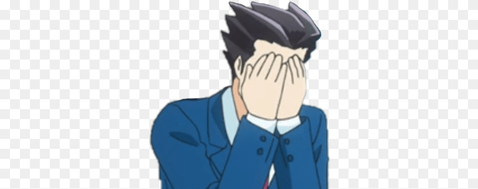 Aceattorney Phoenixwright Sticker By Heaven Leigh Phoenix Wright Cute Anime, Adult, Man, Male, Person Free Png Download