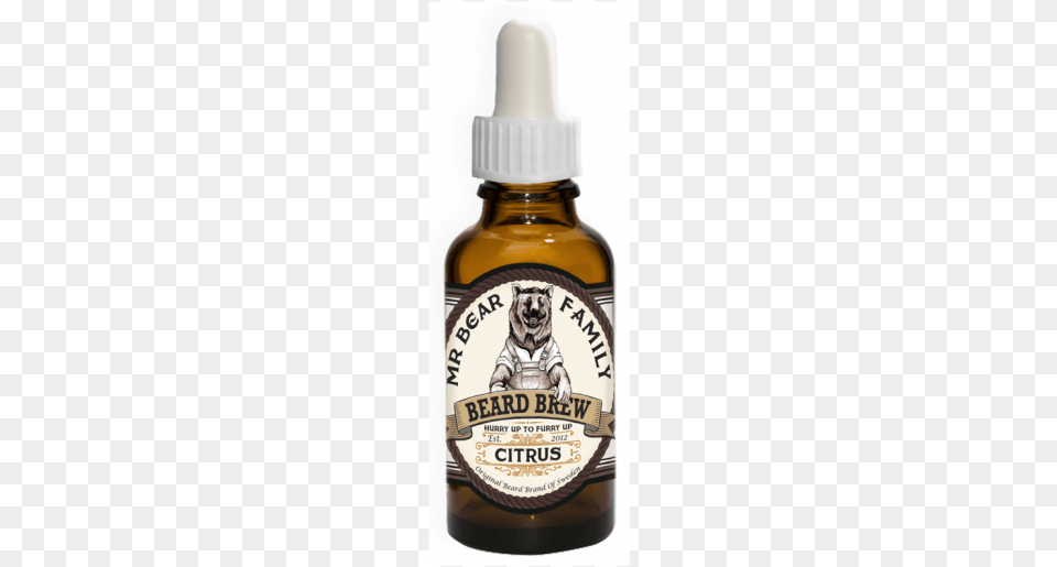 Aceite Para Barba Quotmr Bear Family Beard Brew Citrusquot Mr Bear Family Beard Brew Citrus 30 Ml Beard Oil, Bottle, Aftershave, Alcohol, Beer Png