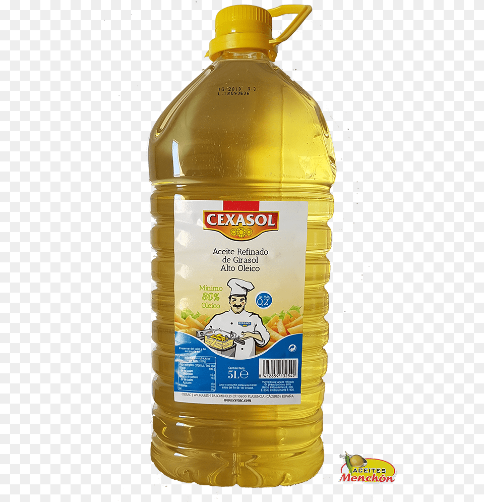Aceite Refinado De Girasol Plastic Bottle, Cooking Oil, Food, Person, Face Png