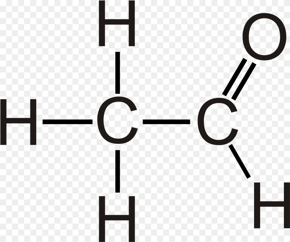 Acetaldehyde Chemistry Structural Formula Structure Acetaldehyde Structural Formula, Text Free Transparent Png