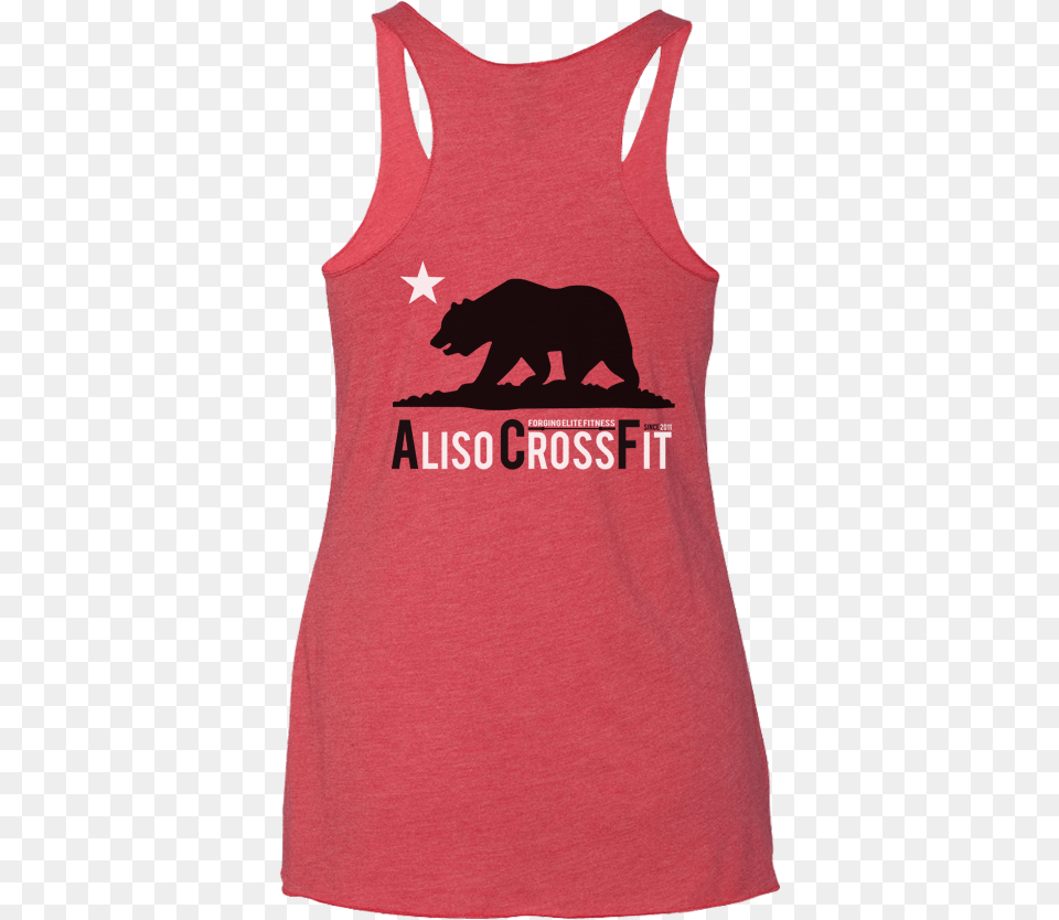 Acf California Bear Ladies Racerback Tank Active Tank, Clothing, Tank Top, Animal, Mammal Free Transparent Png