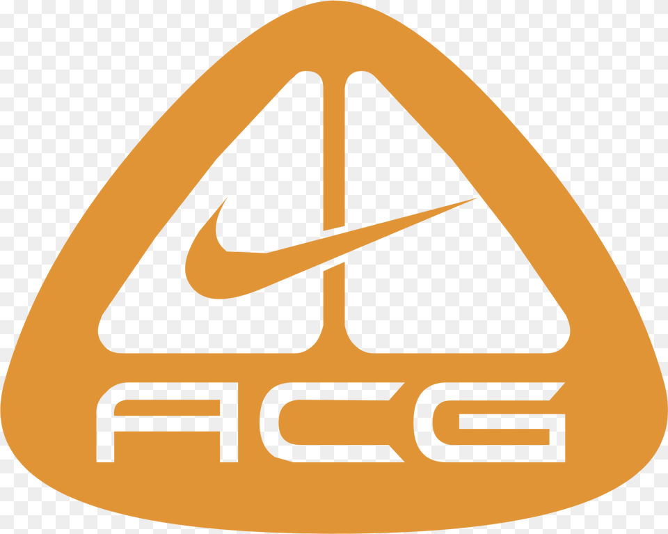 Acg Logo Nike Acg Logo Red, Symbol, Emblem, Disk, Triangle Free Transparent Png