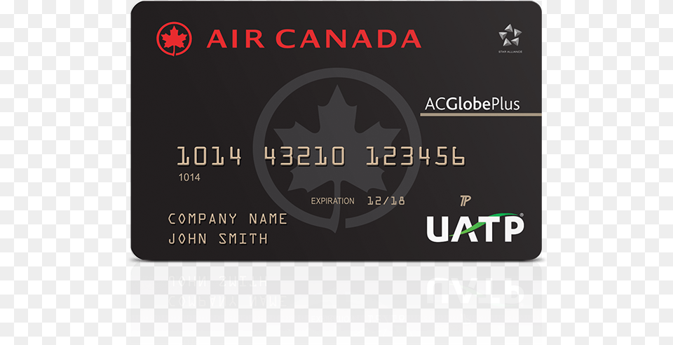Acglobe Plus Air Canada Logo On Cards, Text, Paper Free Png Download