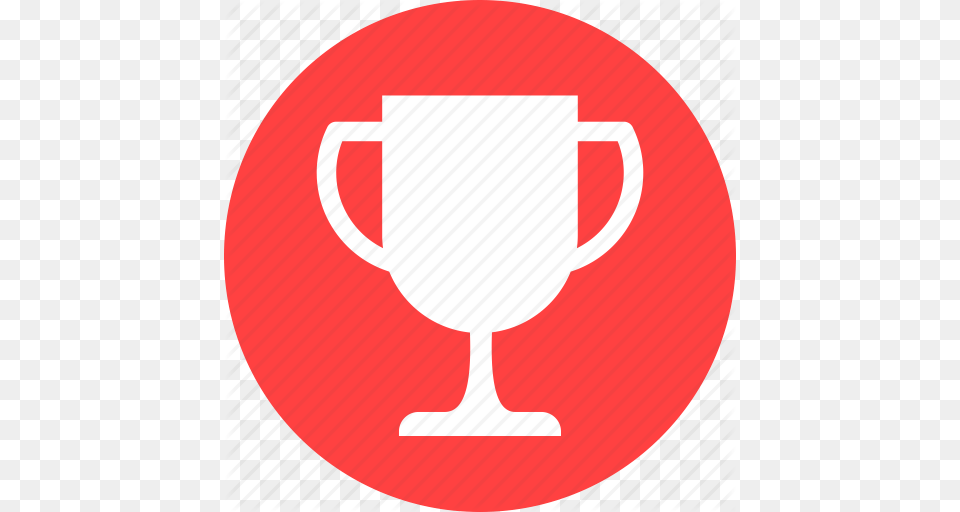 Achievement Award Champion Circle Competition Red Icon, Glass, Trophy, Goblet Free Png