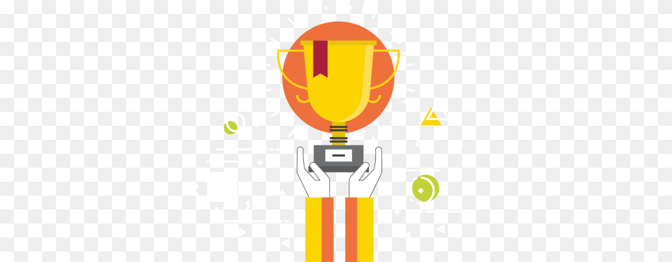 Achievement Icon Trophy Being Held Up Icon, Dynamite, Weapon Free Png Download