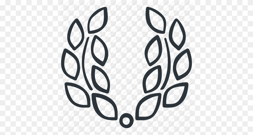 Achievement Laurel Reward Success Winner Wreath Icon, Pattern, Text, Accessories, Earring Free Transparent Png