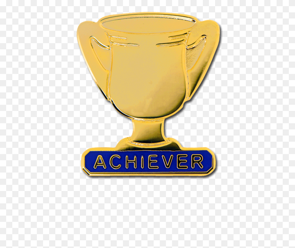 Achiever Trophy School Award Gold Badge Trophy, Cup Png