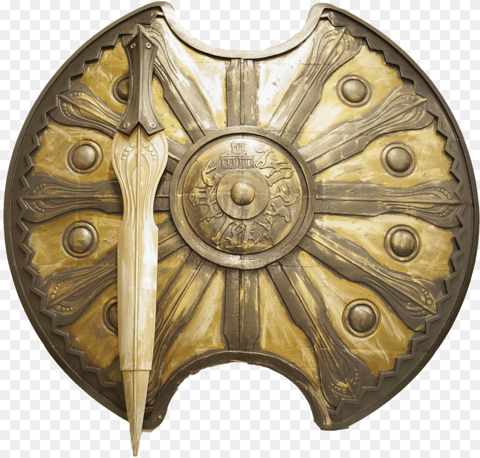 Achilles Shield And Sword, Armor, Blade, Dagger, Knife Png Image