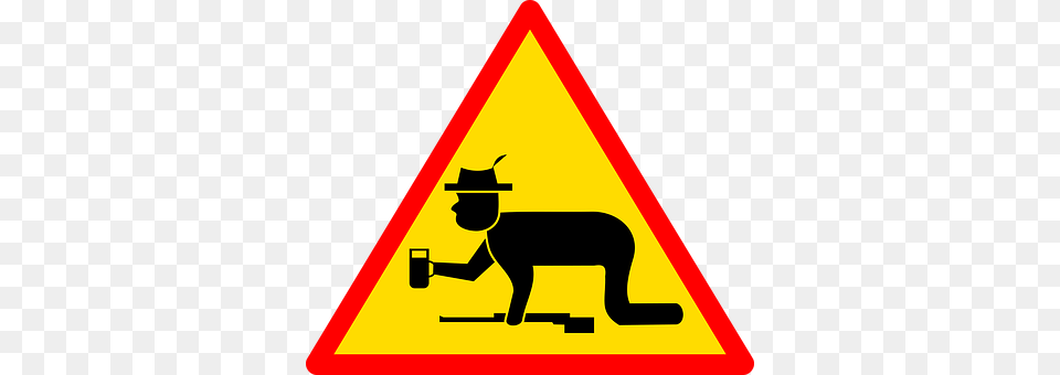 Achtung Schutzenfest Sign, Symbol, Road Sign, Person Png Image