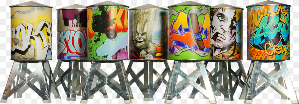 Acid Kuba Arte Water Tower, Aluminium, Can, Person, Tin Free Transparent Png