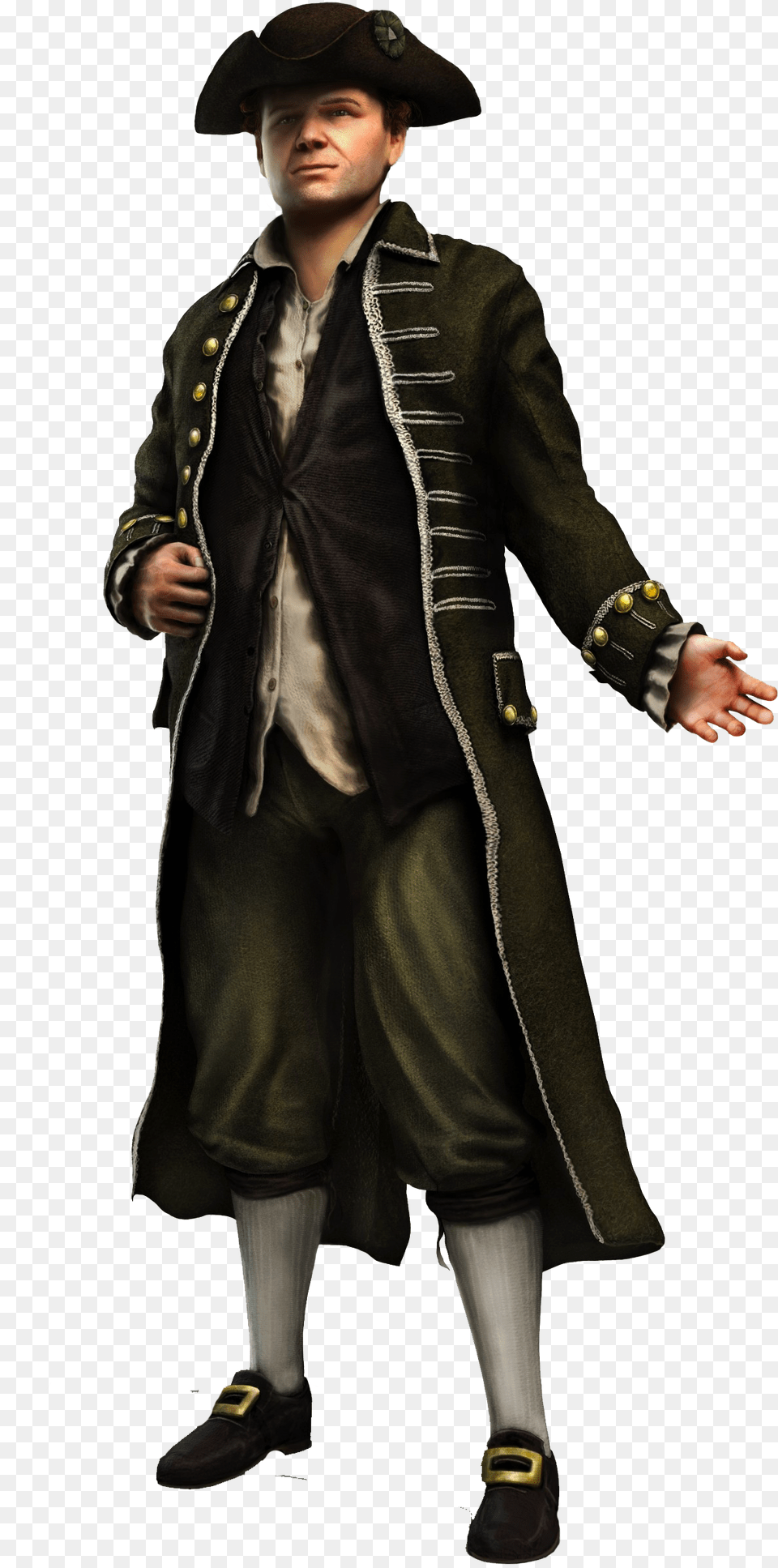 Aciii Paul Revere V Assassin39s Creed 3 Character Art, Clothing, Coat, Overcoat, Hat Free Transparent Png