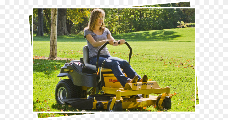 Ackerville Lawn Amp Garden Female On Riding Lawnmower, Grass, Plant, Device, Person Png