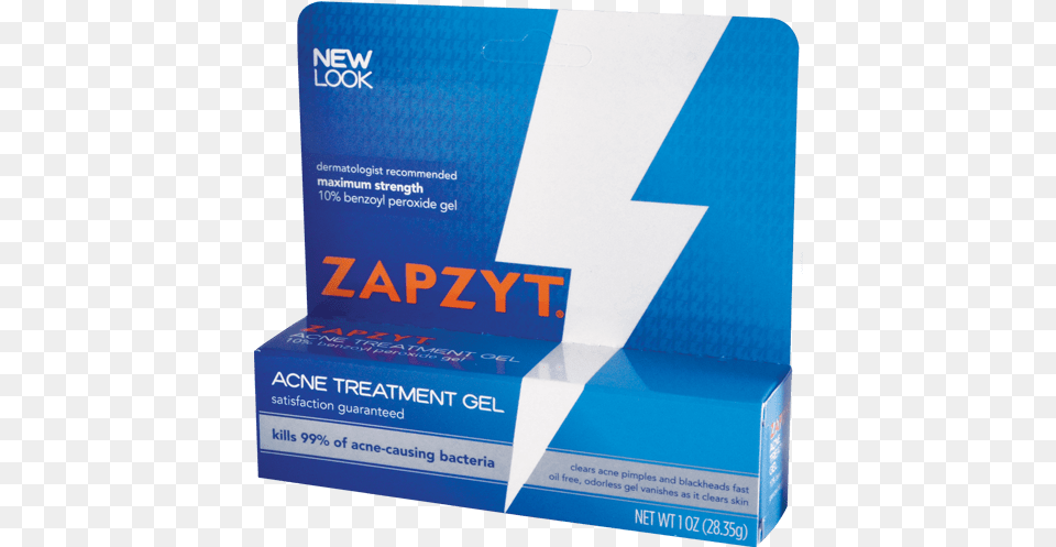 Acne Treatment Gel Zapzyt Acne Gel, Box Free Png Download