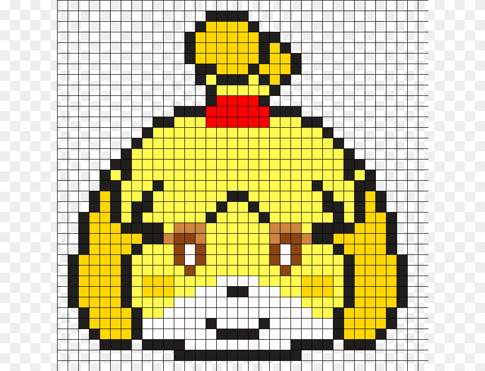 Acnl Isabelle Perler Bead Pattern Bead Sprite Isabelle Animal Crossing Pixel Art, Tile, Chess, Game, Mosaic Png