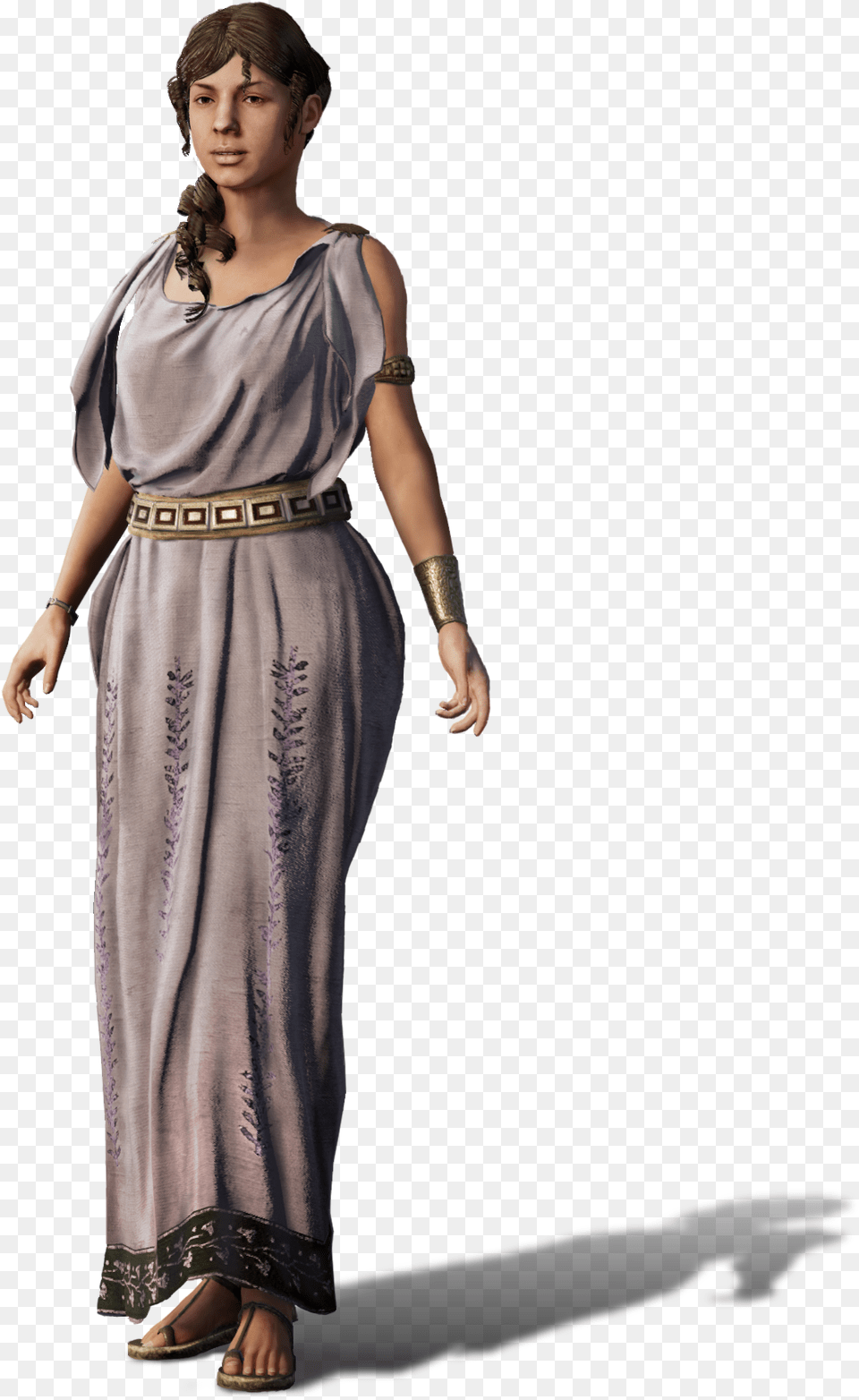Acodiscoverytour Posing Greeknoblewoman Standing, Clothing, Dress, Evening Dress, Fashion Png Image