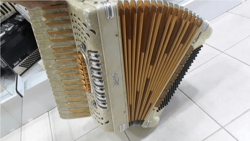 Acordeon Lira Super 50 Made In Italy 120 Baixos 45 Trikiti, Musical Instrument, Accordion Free Png Download