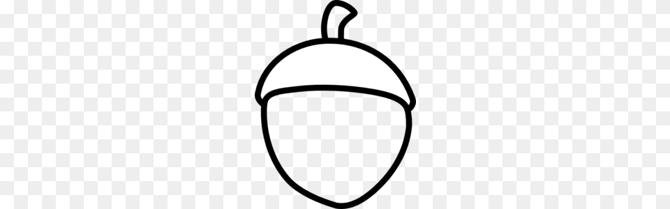 Acorn Clip Art Black And White, Food, Nut, Plant, Produce Free Transparent Png