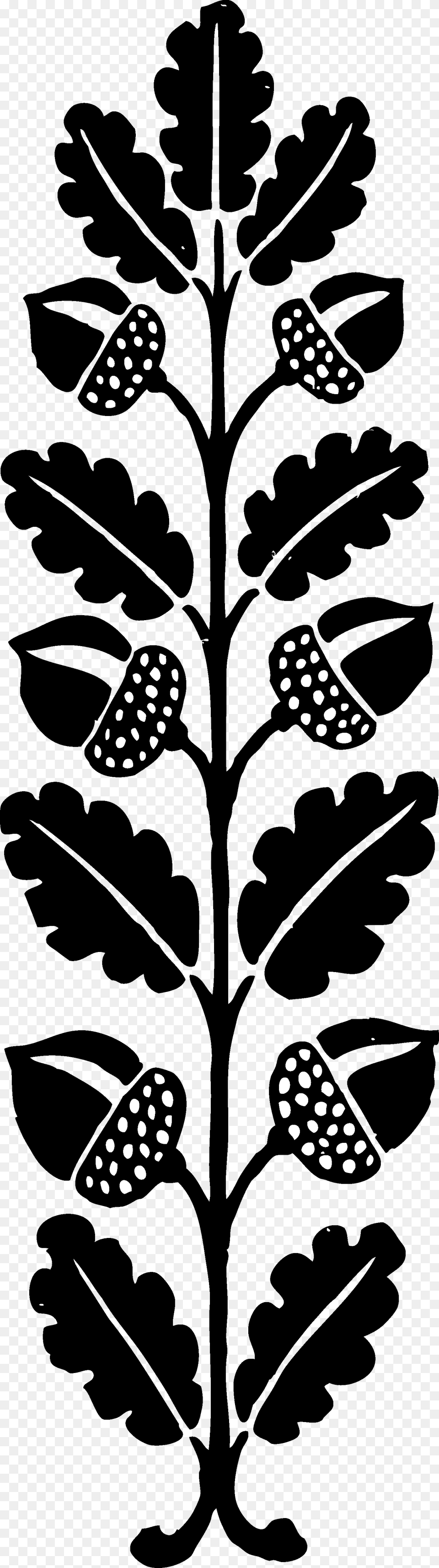 Acorn Clipart Church Acorn Clip Art Black And White, Leaf, Plant, Stencil, Silhouette Free Png Download
