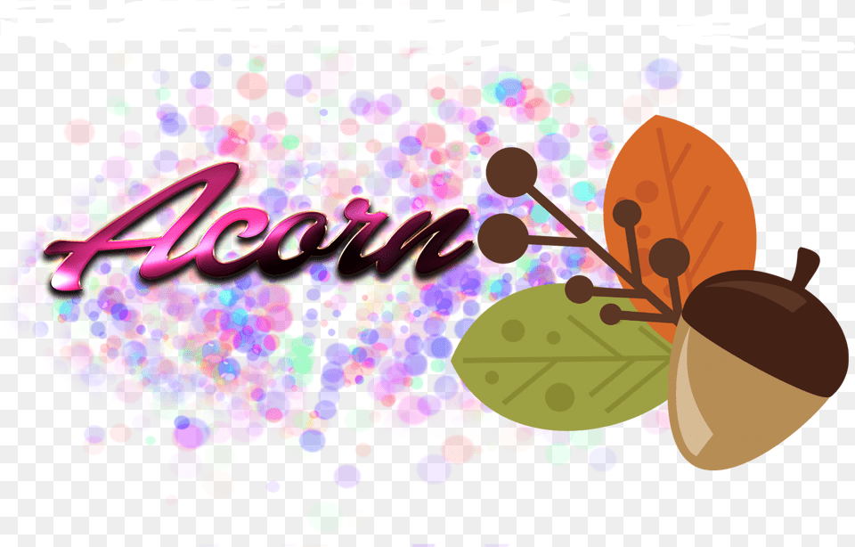 Acorn File Illustration, Art, Graphics, Purple, Floral Design Png Image