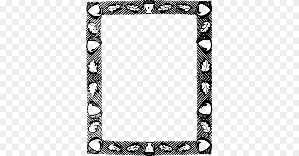 Acorn Frame, Gray Free Png Download
