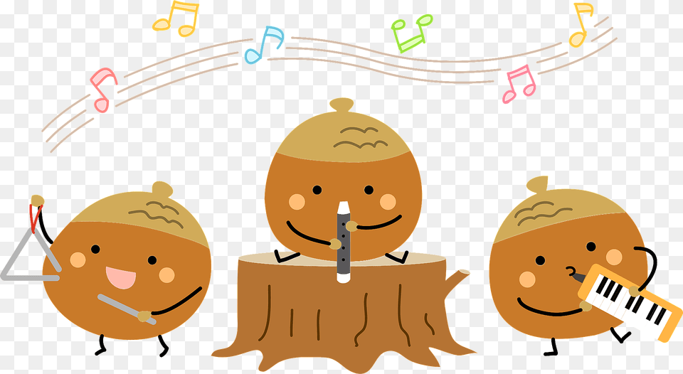 Acorn Music Band Clipart, Winter, Snowman, Outdoors, Nature Png