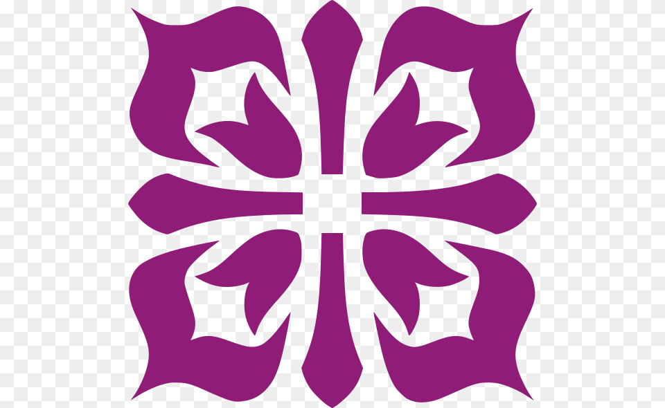 Acorn Square Ornament Purple Square Ornaments, Pattern, Symbol, Art Free Png Download