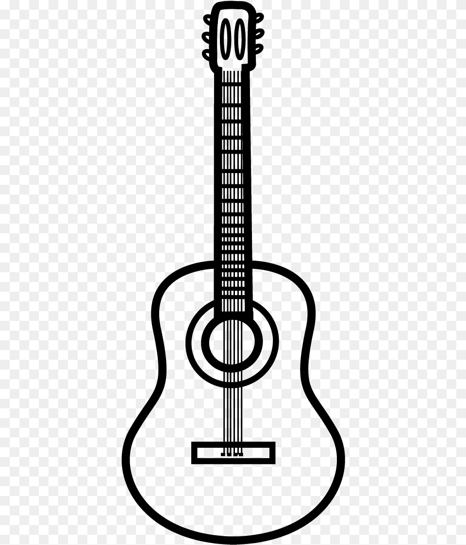 Acoustic Guitar, Gray Free Png Download