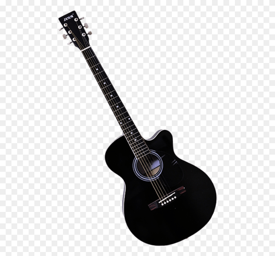 Acoustic Guitar Black And White Acoustic Guitar, Musical Instrument, Bass Guitar Png