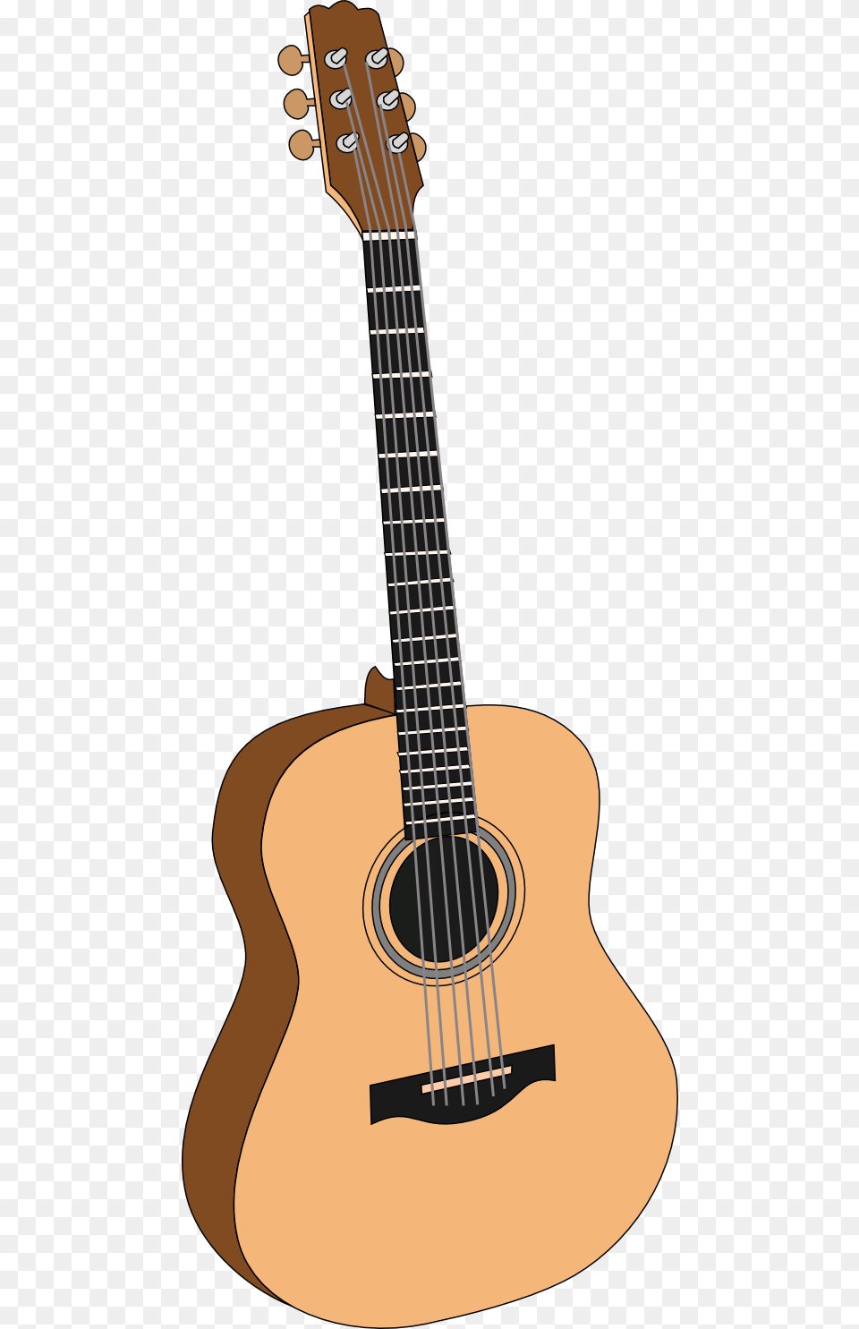Acoustic Guitar Clip Art, Bass Guitar, Musical Instrument Free Png Download
