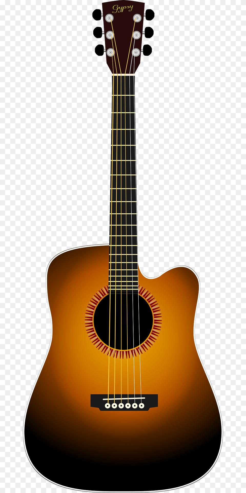 Acoustic Guitar Clipart, Musical Instrument, Bass Guitar Free Png Download