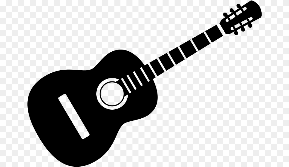 Acoustic Guitar Gibson Flying V Electric Guitar Clip Guitar Clipart Black And White, Gray Free Png Download