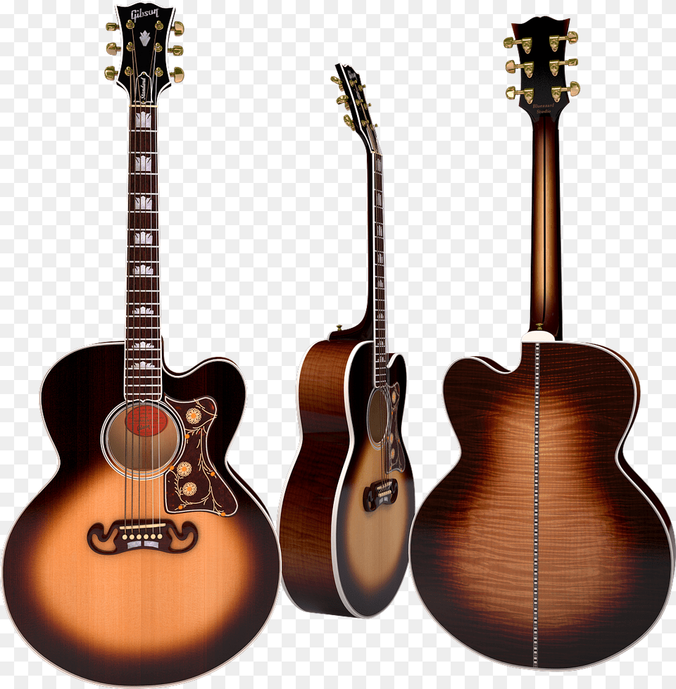 Acoustic Guitar Gibson J200 Https Guitar 3d, Musical Instrument, Bass Guitar, Mandolin Free Png Download