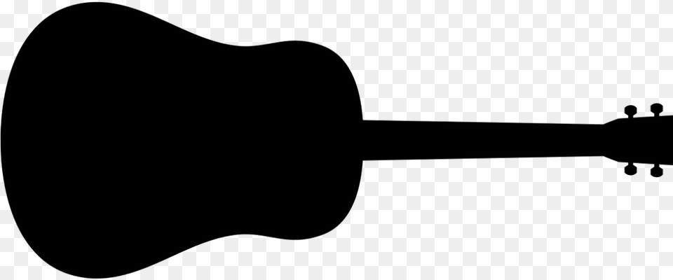 Acoustic Guitar Music Electric Guitar Guitarist Acoustic Guitar Silhouette, Gray Free Png