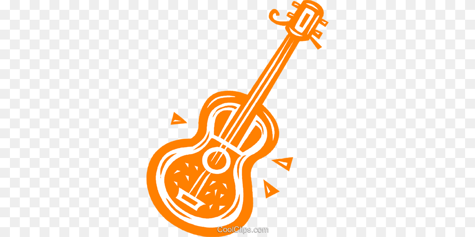 Acoustic Guitar Royalty Vector Clip Art Illustration, Musical Instrument Png Image