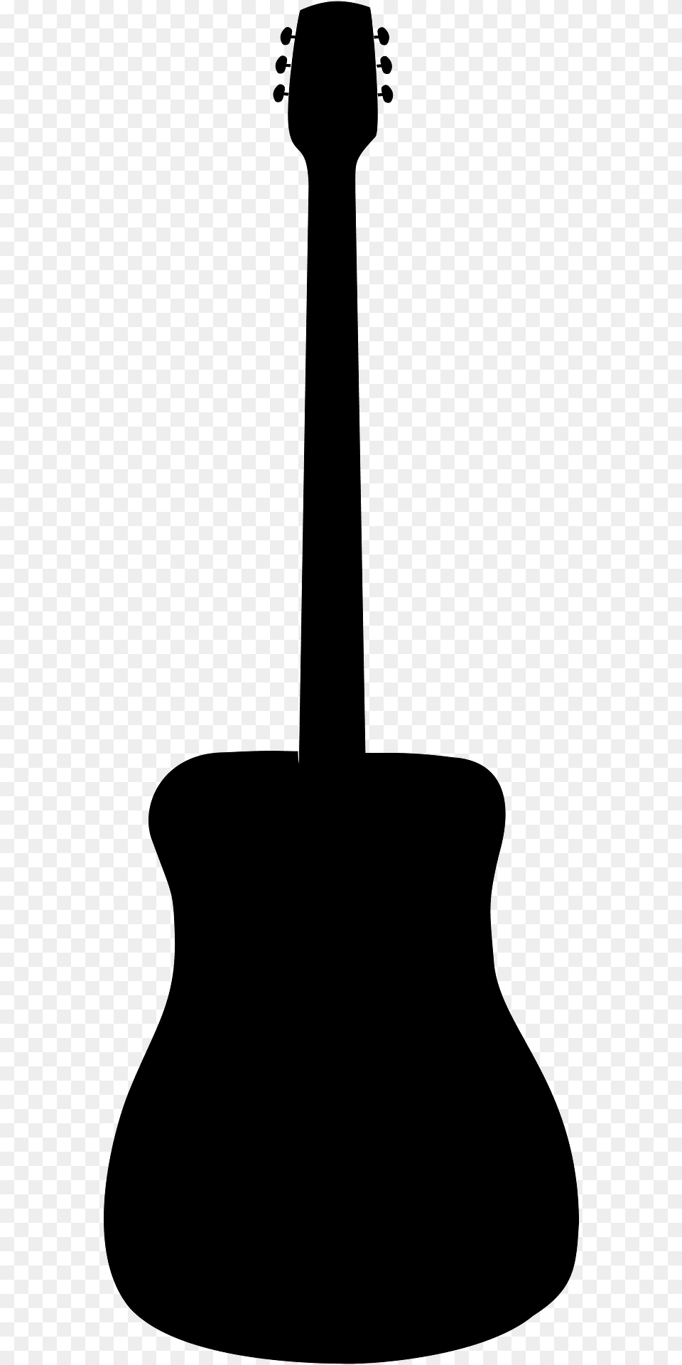 Acoustic Guitar Silhouette, Musical Instrument, Bass Guitar Free Transparent Png