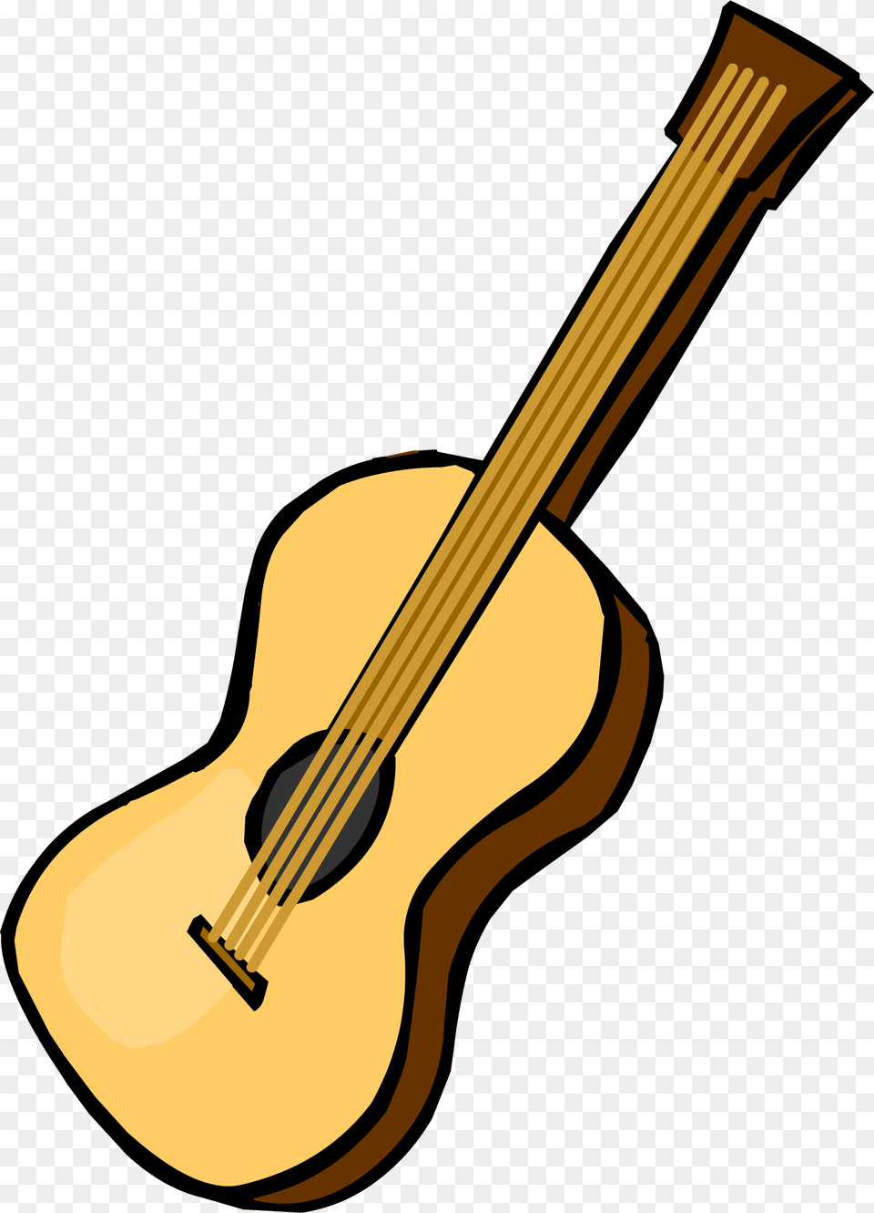 Acousticguitar Club Penguin Acoustic Guitar, Musical Instrument, Bass Guitar Png Image