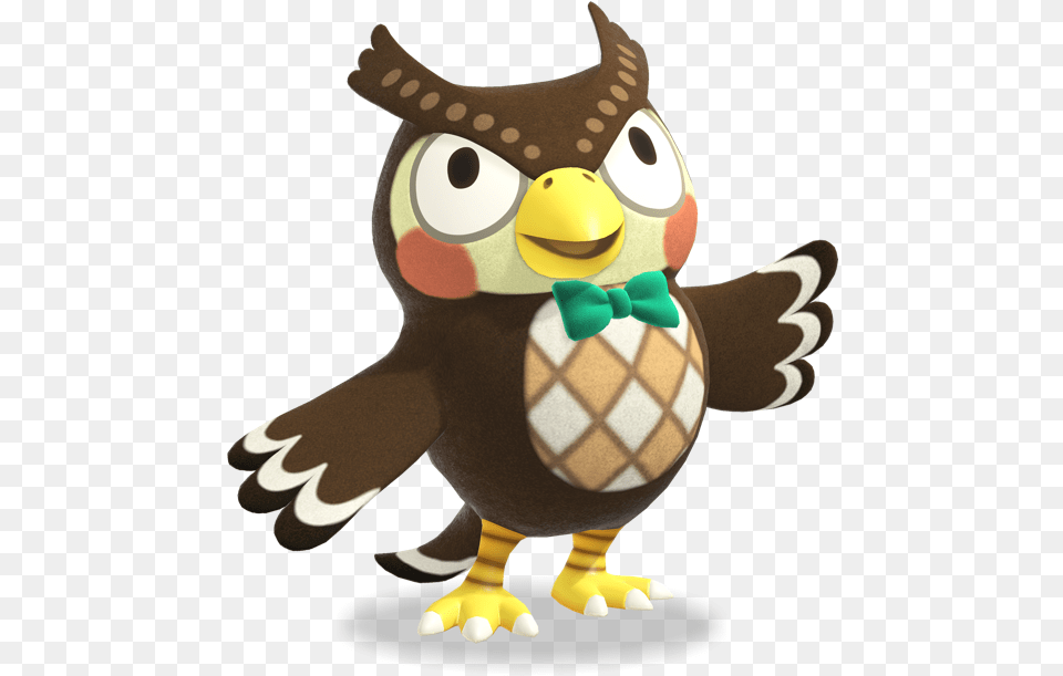 Acpocketnews Blathers Animal Crossing New Horizons, Plush, Toy Free Png Download