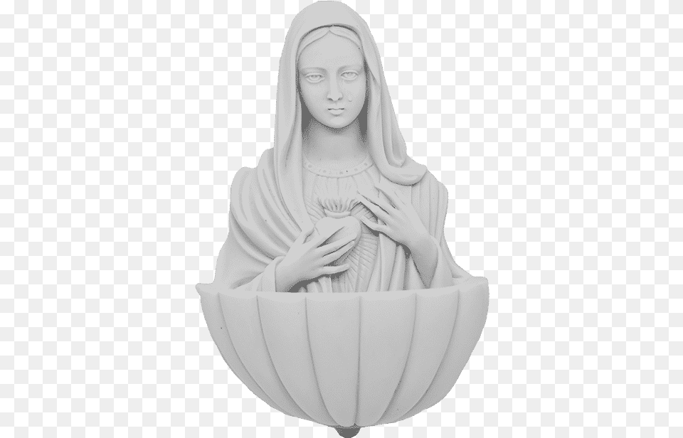Acquasantiera Stoup Holy Art Statue, Adult, Person, Woman, Female Free Png