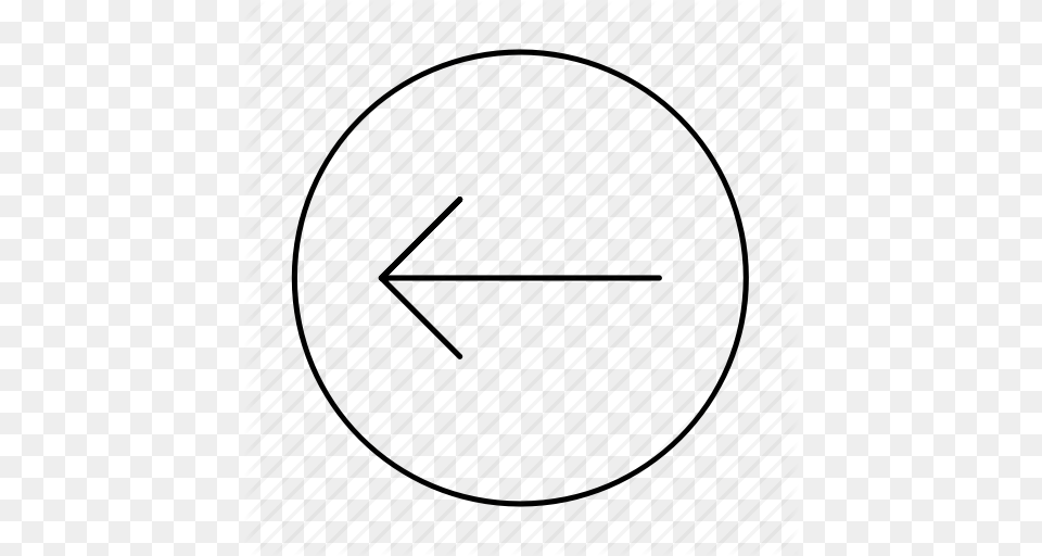 Across Arrow Left Circle Direction Left Previous Turn Left Icon, Sphere, Symbol Free Png Download