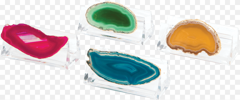 Acrylic Agate Business Card Holder Gemstone, Accessories, Jewelry, Plate Free Png