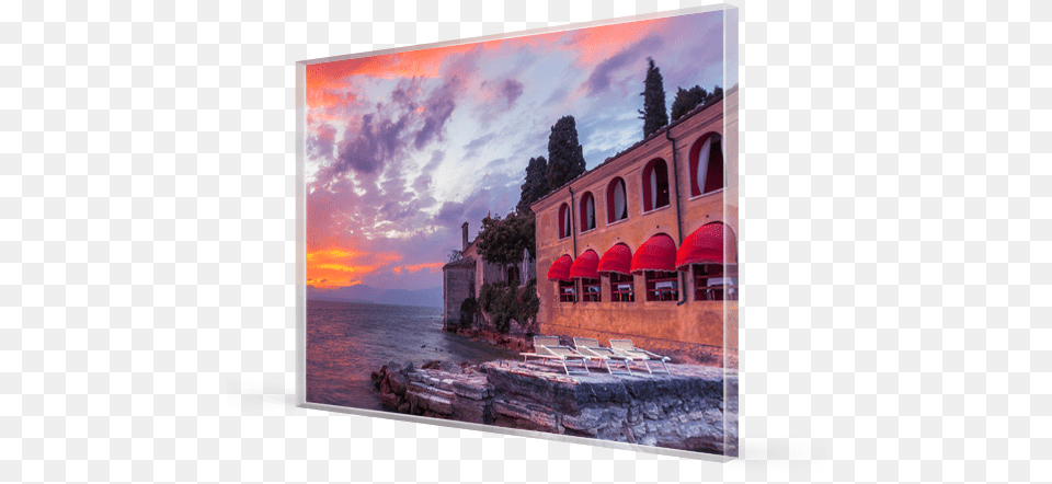 Acrylic Glass Price Acrylic Italian Ocean 8mm Painting, Architecture, Water, Villa, Sky Free Png
