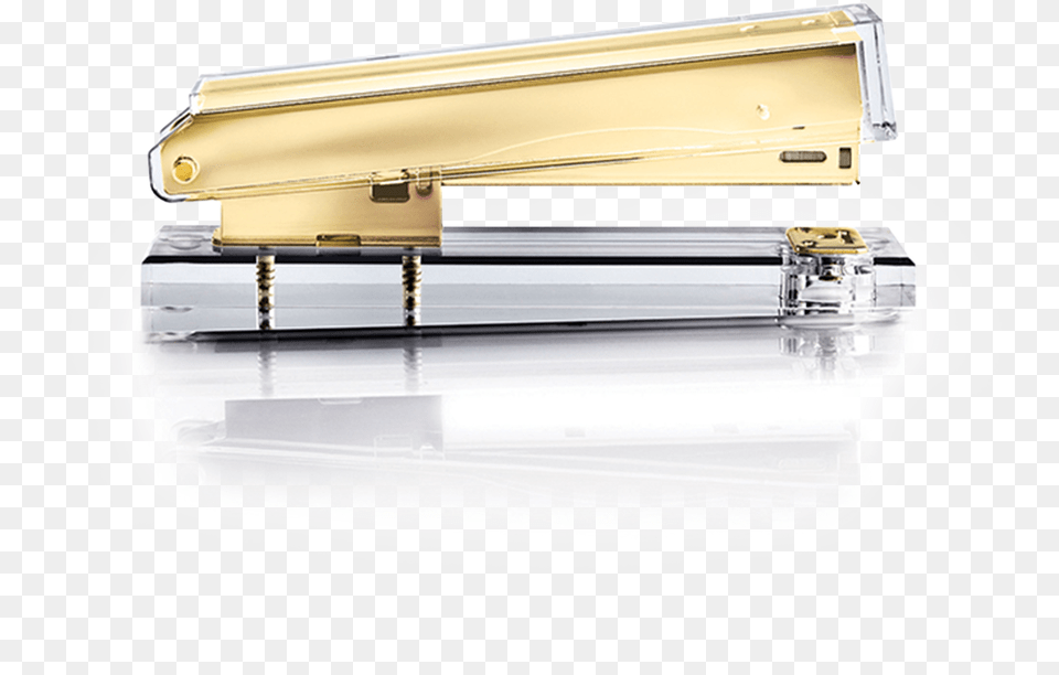 Acrylic Gold Stapler Gold Office Accessories, Musical Instrument, Harmonica Free Png Download