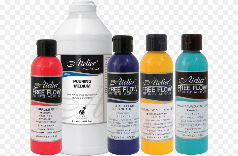 Acrylic Pouring Colours, Paint Container, Bottle, Cosmetics, Perfume Free Transparent Png