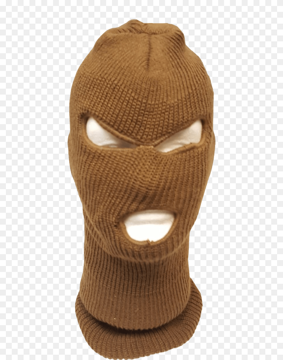 Acrylic Ski Mask Coyote Tan Face Mask, Clothing, Hat, Cap, Glove Png