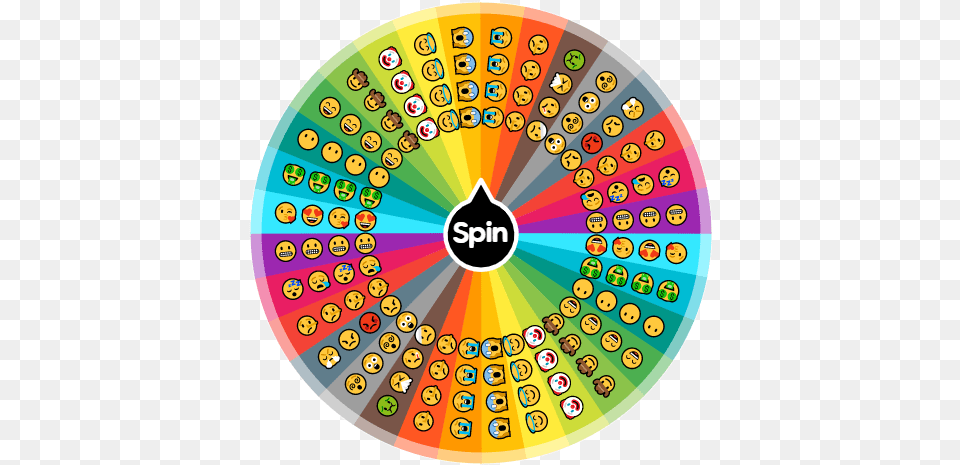 Act Like This Emoji Spin The Wheel And You Have To Circle, Art, Graphics, Disk Free Png