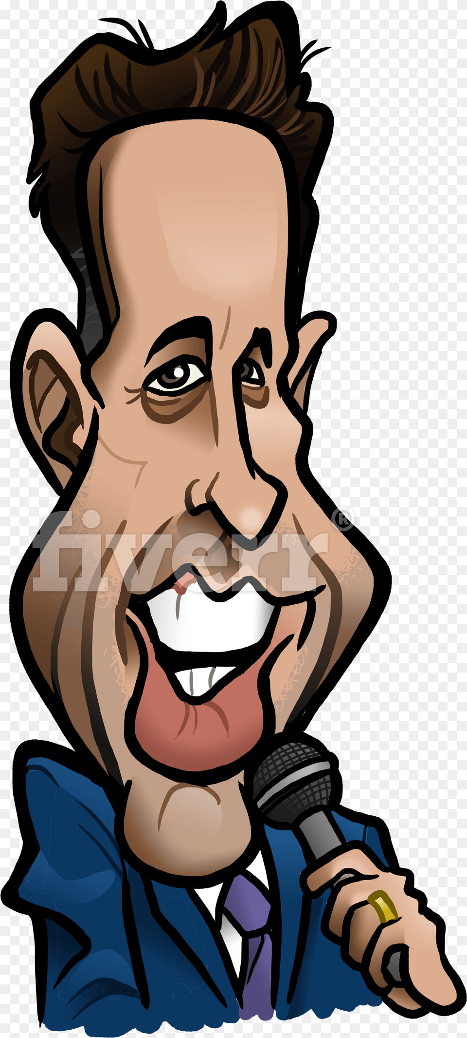 Acting Drawing Celebrity Jerry Seinfeld Caricatures, Baby, Person, Face, Head Png Image